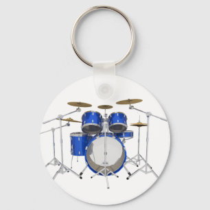 Blue Drum Kit: Schlüsselanhänger