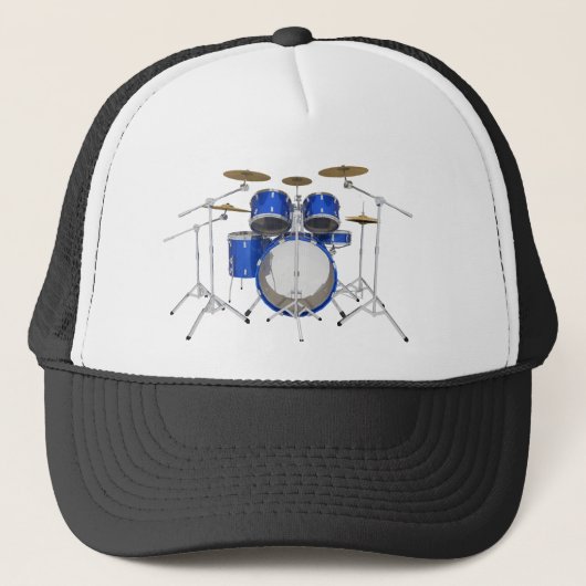 Blue Drum Kit: Truckerkappe (Vorderseite)