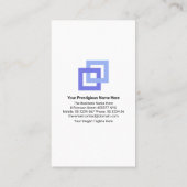 Blue Dual Direction Arrows Import Export Agent Visitenkarte (Rückseite)