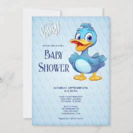 Blue Duck Baby Duwer Einladung