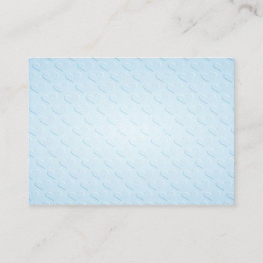 Blue Duck Baby Shower Begleitkarte (Rückseite)