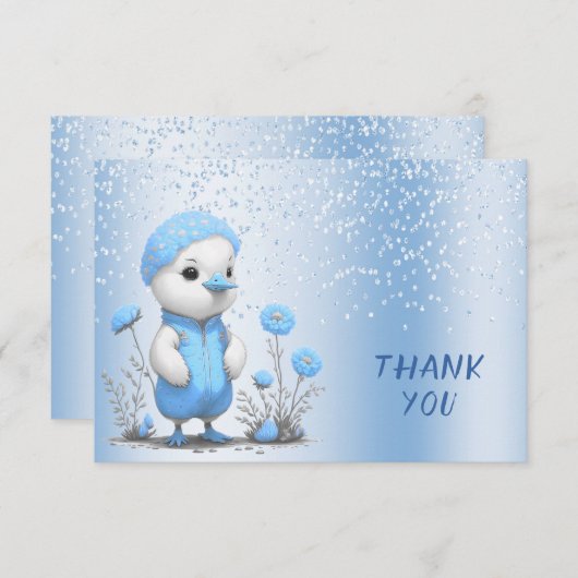 Blue Duck Danke-Card Dankeskarte (Vorne/Hinten)