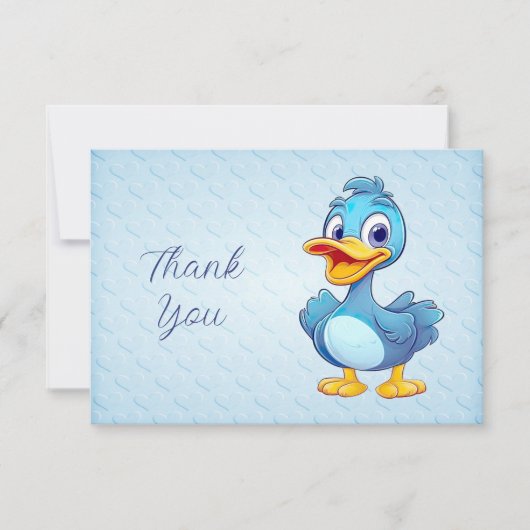 Blue Duck Danke-Card Dankeskarte (Vorderseite)