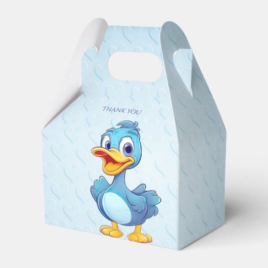 Blue Duck Favor Box Geschenkschachtel (Rückseite)