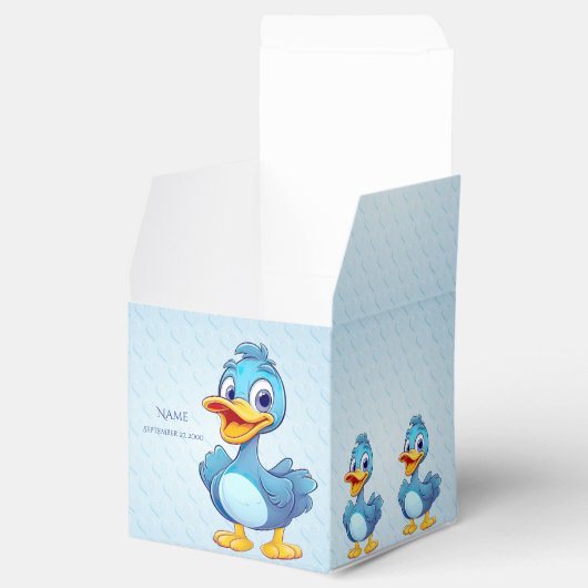 Blue Duck Favor Box Geschenkschachtel (Geöffnet)