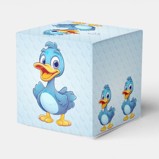 Blue Duck Favor Box Geschenkschachtel (Rückseite)