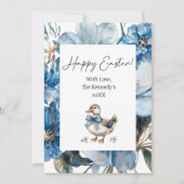 Blue Duck Oaster Feiertagskarte (Vorderseite)