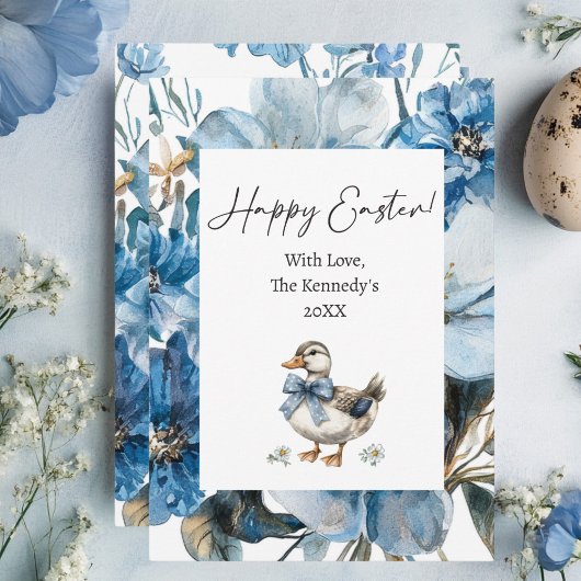 Blue Duck Oaster Feiertagskarte