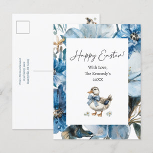Blue Duck Oaster Feiertagspostkarte
