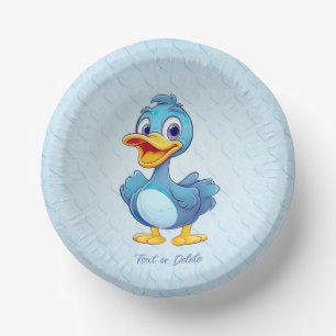 Blue Duck Paper Bowl Pappteller