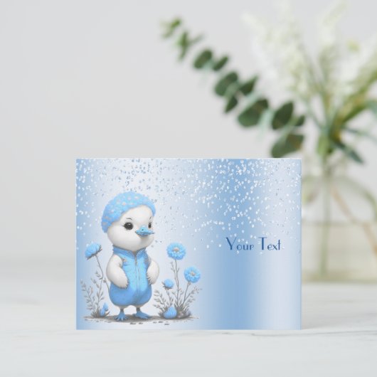 Blue Duck Postcard Postkarte (Stehend Vorderseite)