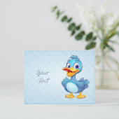 Blue Duck Postcard Postkarte (Stehend Vorderseite)
