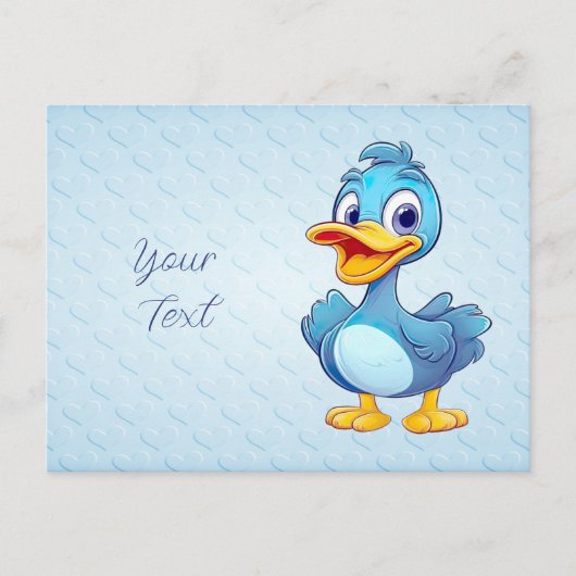 Blue Duck Postcard Postkarte (Vorderseite)
