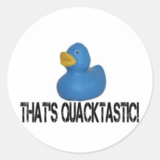 Blue Duck Runder Aufkleber