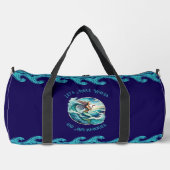 Blue Duffel Bag mit Mermaid Design Duffle Bag (Vorderseite)