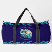 Blue Duffel Bag mit Mermaid Design Duffle Bag (Rückseite)