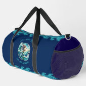 Blue Duffel Bag mit Mermaid Design Duffle Bag (Rechte Ecke)