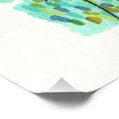 Blue Dusk Dreamscape Garden Landschaft Szene Fotodruck (Ecke)