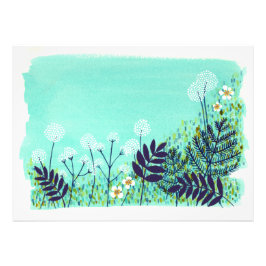 Blue Dusk Dreamscape Garden Landschaft Szene Fotodruck