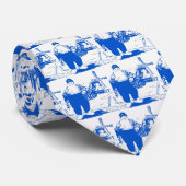 Blue Dutch Boy und Windmill Krawatte (Gerollt)