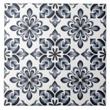 Blue Dutch Delft Pattern