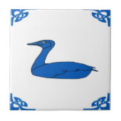 Blue Dutch Duck Fliese (Vorderseite)