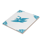 Blue Dutch Flying Geese Fliese (Seite)