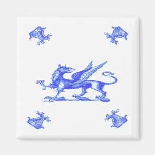 Blue Dutch Griffon Old Magnet