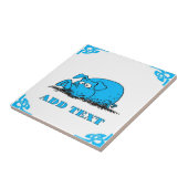 Blue Dutch Hog Delft Look Fliese (Seite)