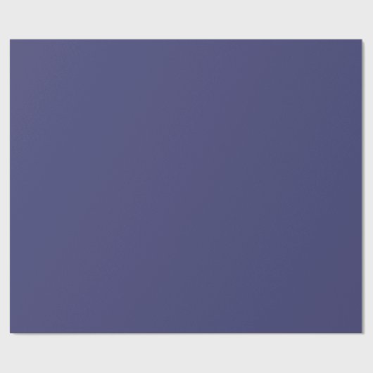 Blue Dutch Indigo #3A3A70 Wrapping Paper Geschenkpapier (Flach)
