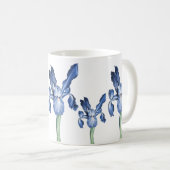 Blue Dutch Iris - Kaffeetasse (VorderseiteRechts)