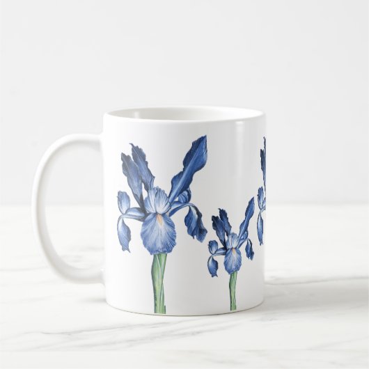 Blue Dutch Iris - Kaffeetasse (Links)
