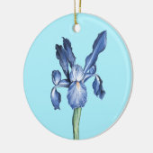 Blue Dutch Iris - Keramik Ornament (Links)