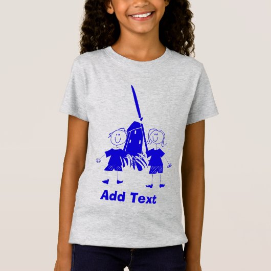 Blue Dutch Stick Kids T - Shirt (Vorderseite)