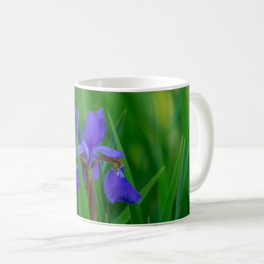 Blue Dutch unter Blätter Kaffeezubereitung Tasse (VorderseiteRechts)