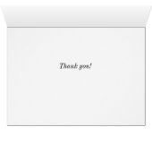 Blue Dutch unter den Blätter Danke, Card (Innenansicht Horizontal (Unten))