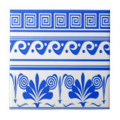 Blue Dutch Waves Blume Fliese (Vorderseite)