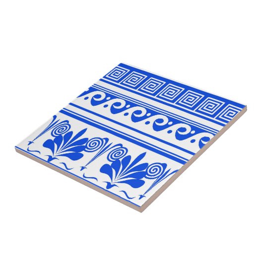 Blue Dutch Waves Blume Fliese (Seite)