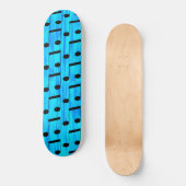 Blue Dyed Musical Notes, Skateboard (Vorderseite)