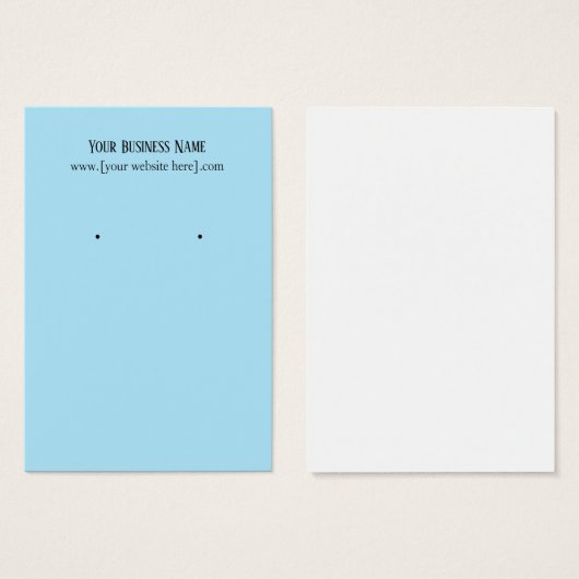 Blue Earring Business Cards (Vorne & Hinten)