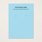 Blue Earring Business Cards (Vorderseite)