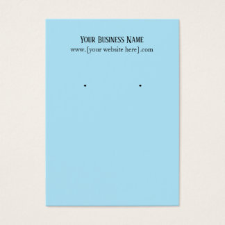 Blue Earring Business Cards