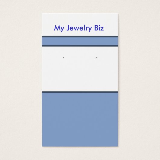 Blue Earring Cards (Vorderseite)