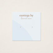 Blue Earring Display Business Card (Vorderseite)