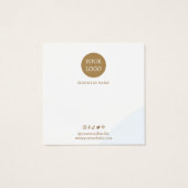 Blue Earring Display Business Card (Rückseite)