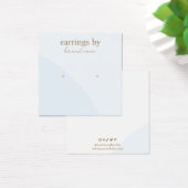 Blue Earring Display Business Card (Schreibtisch)