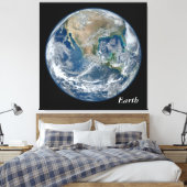 Blue Earth - Anpassbar Leinwanddruck (Insitu (Schlafzimmer))