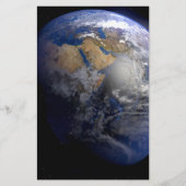 Blue Earth From Space Inspiration Briefpapier (Vorderseite)