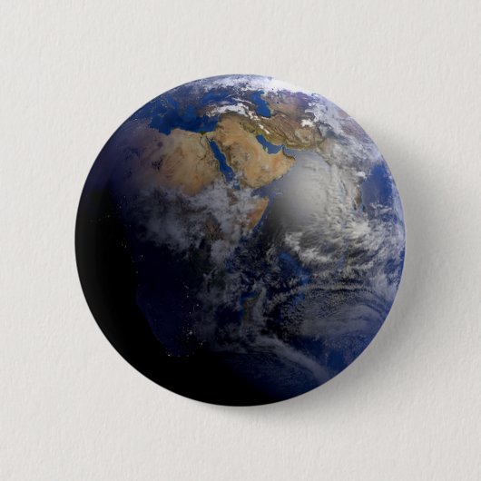 Blue Earth From Space Inspiration Button (Vorderseite)