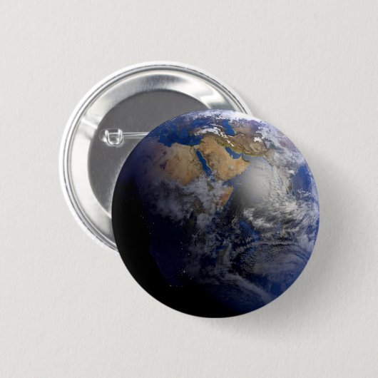 Blue Earth From Space Inspiration Button (Vorne & Hinten)